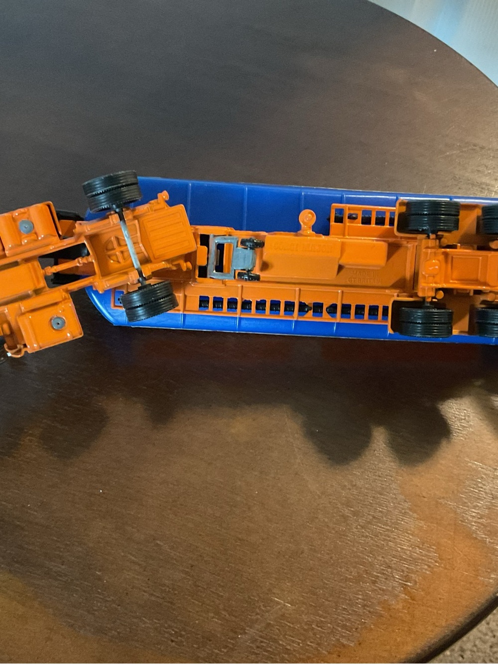 Gulf Branded Blue and Orange Toy Tanker Truck for Kids - Picture 9 of 12